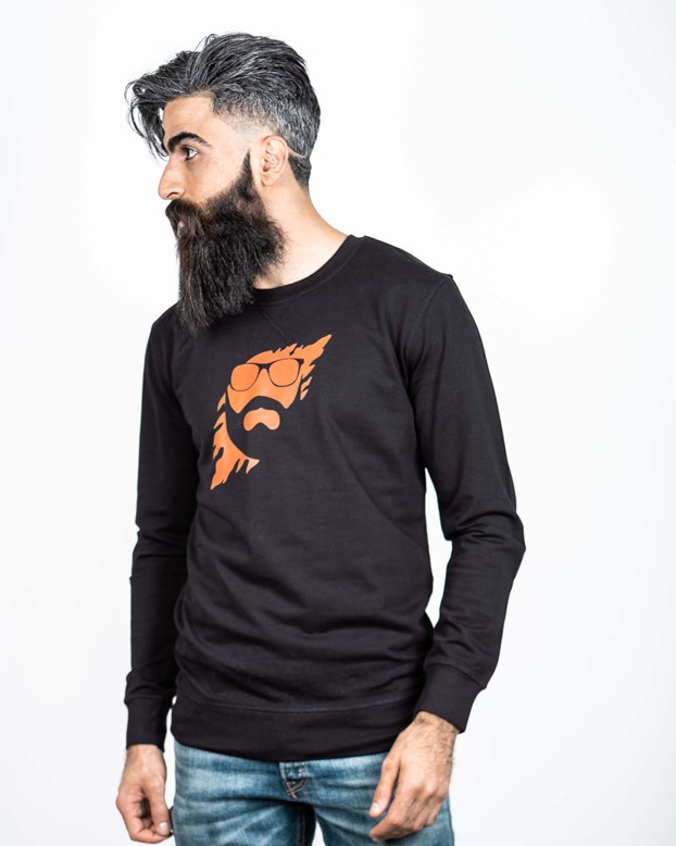 black orange sweatshirt