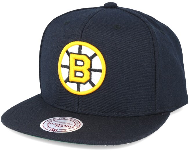 all black bruins hat