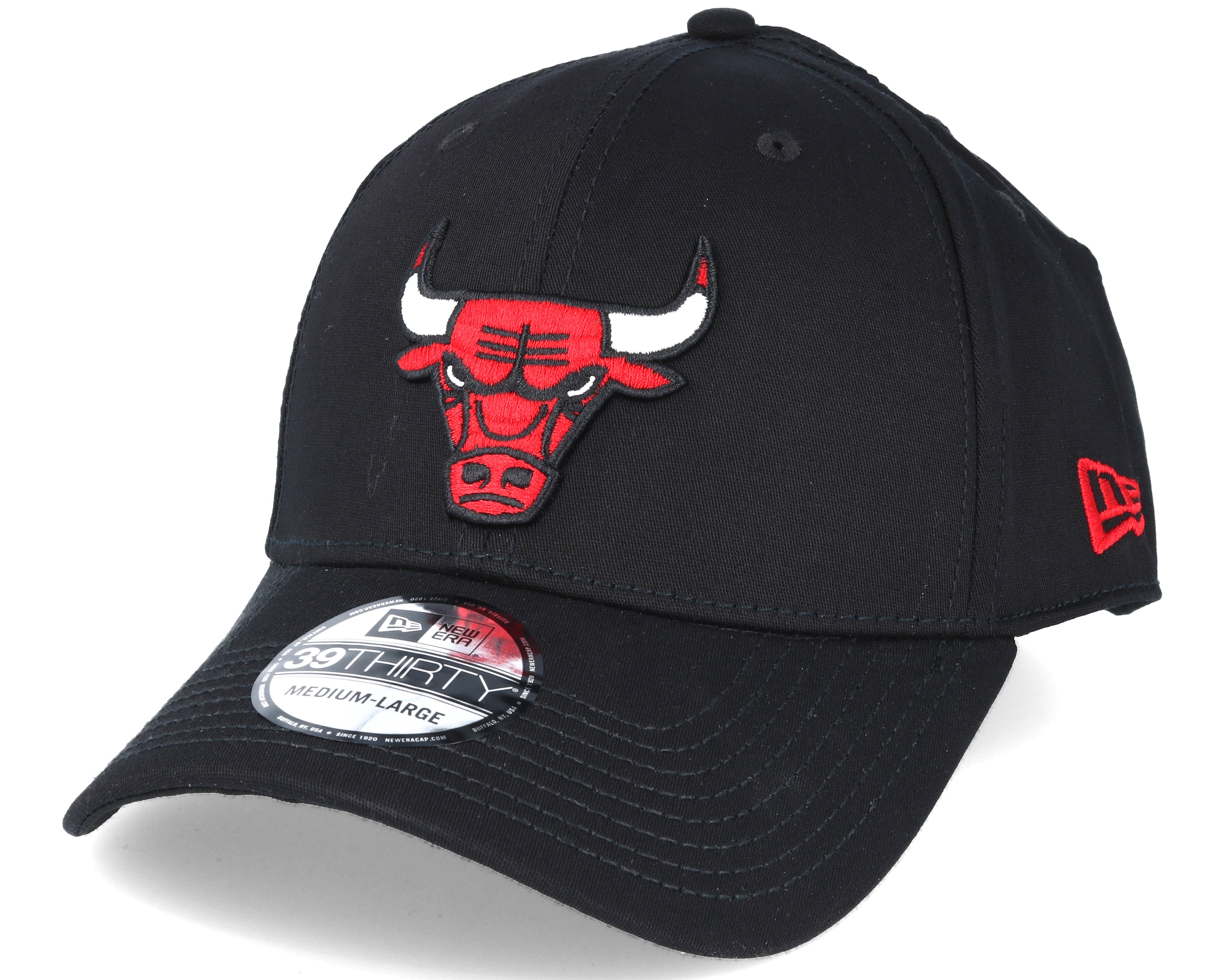 Chicago Bulls NBA Black 39thirty Flexfit New Era caps