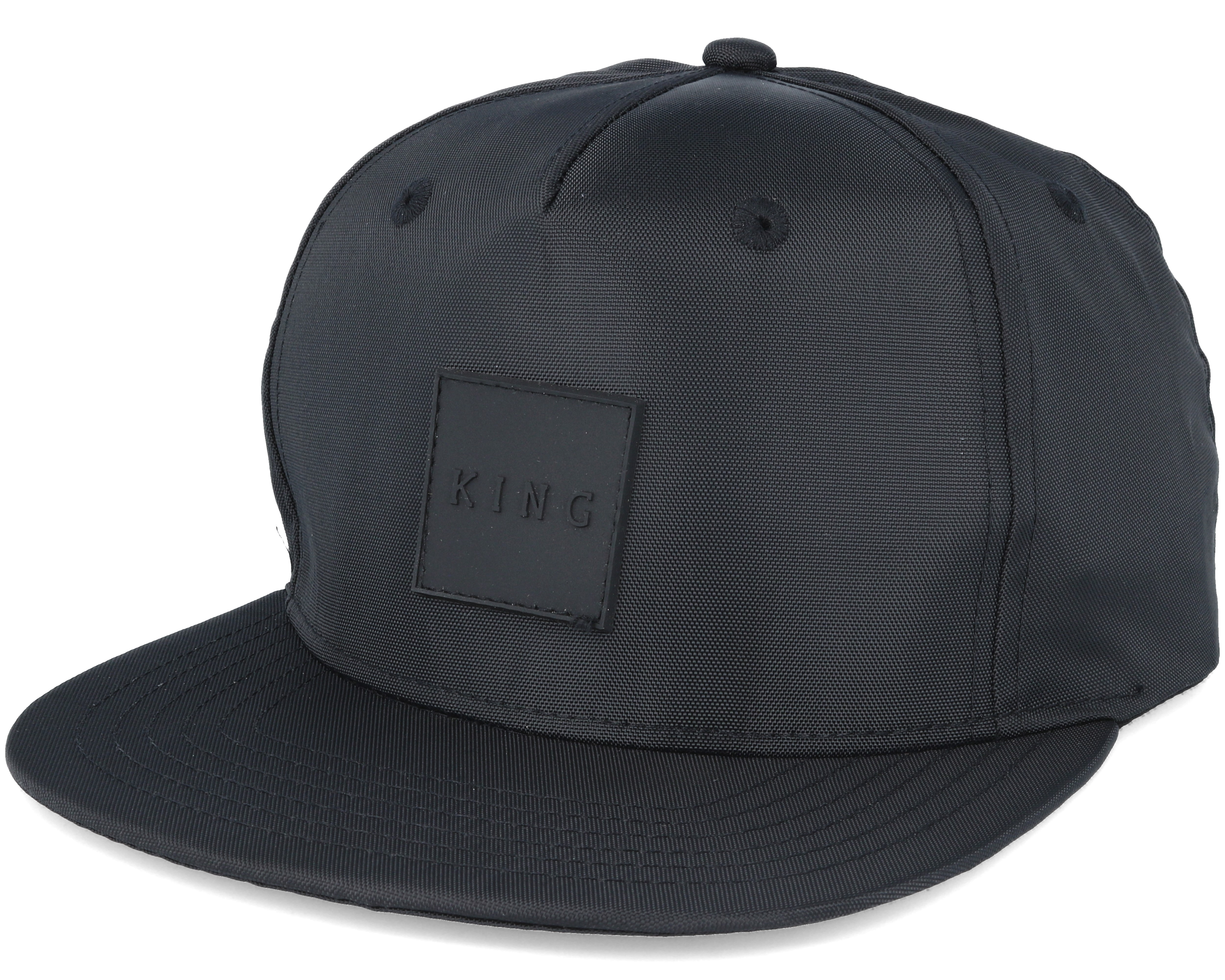 Performance Nylon Black Snapback King Apparel caps