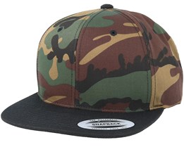 Camo/Black Snapback - Yupoong