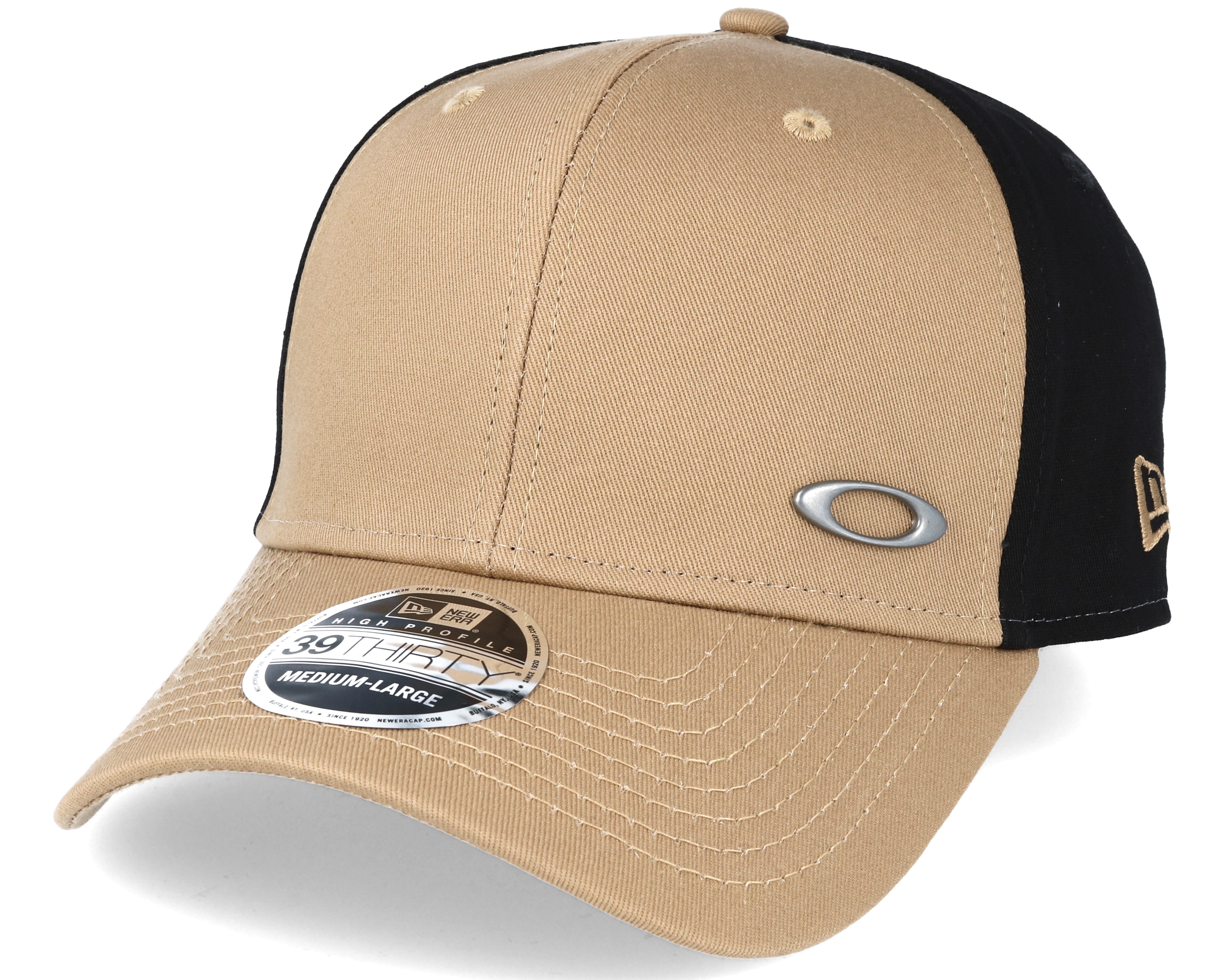 Tinfoil Beige/Black Flexfit Oakley caps