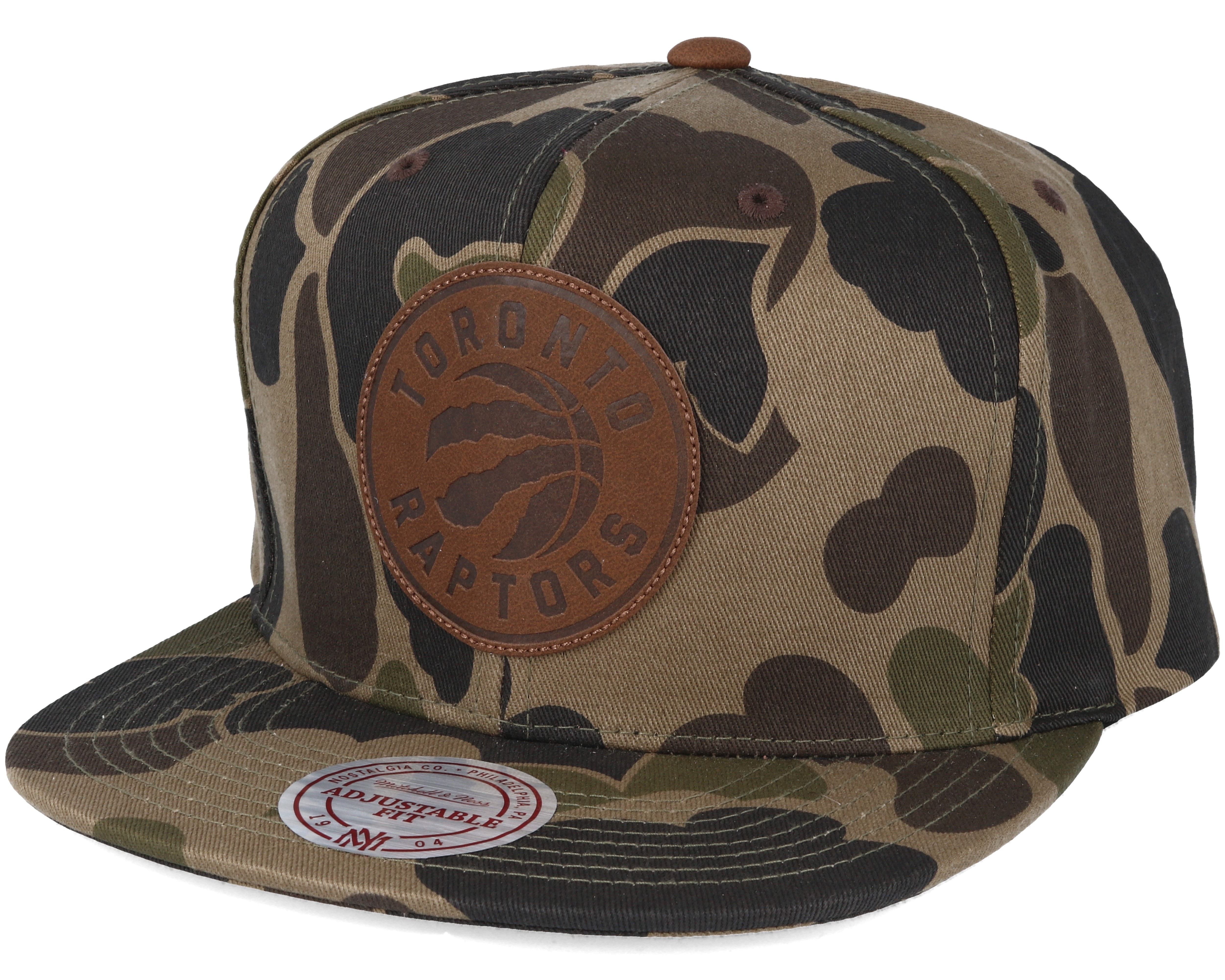 Toronto Raptors Lux Camo Strapback Adjustable Mitchell & Ness caps