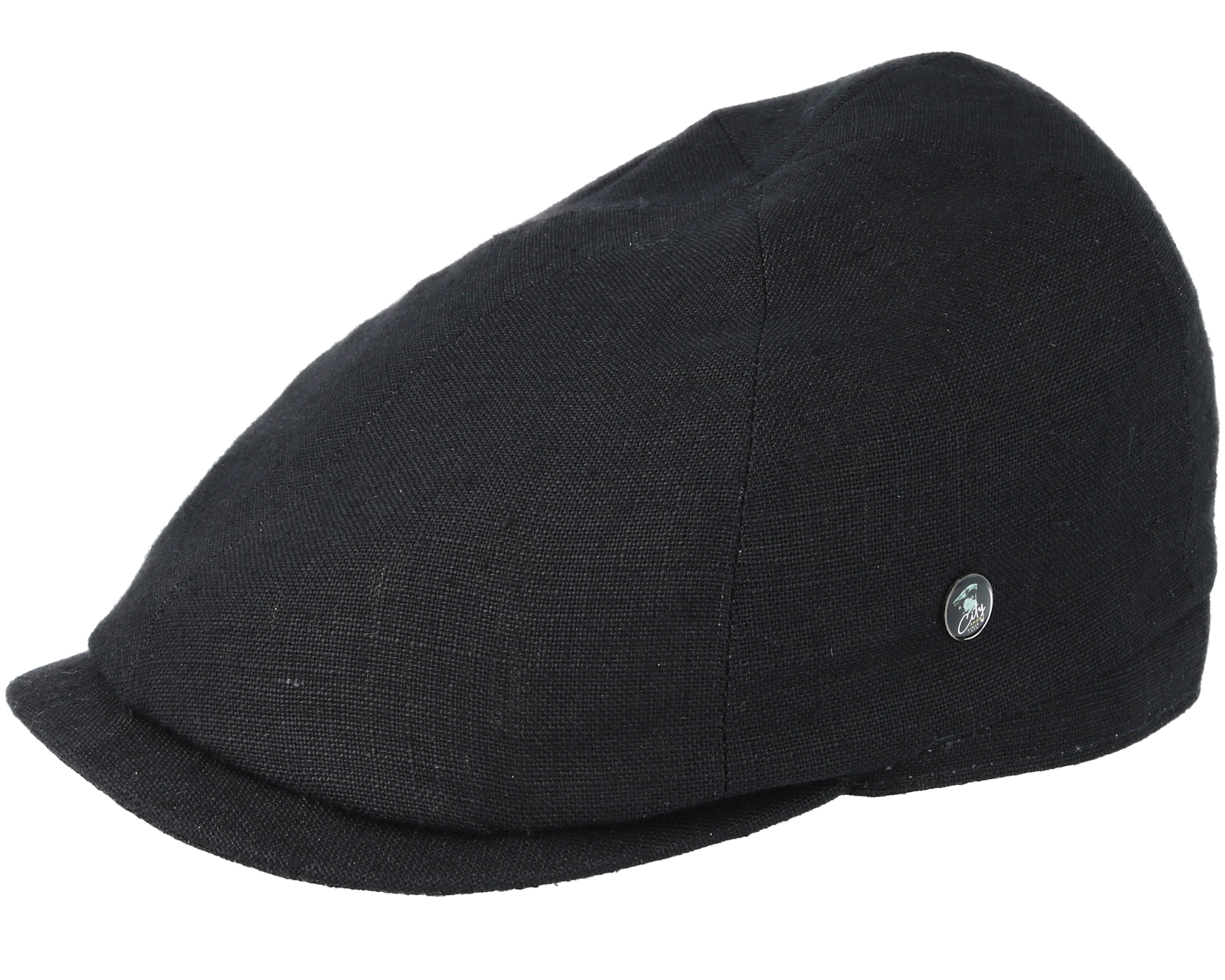 Sixpence Stripe Black Flat Cap - City Sport caps | Hatstore.co.uk