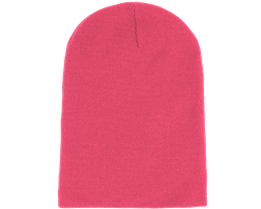 Long Beanie Fluorescent  Pink - Beanie Basic