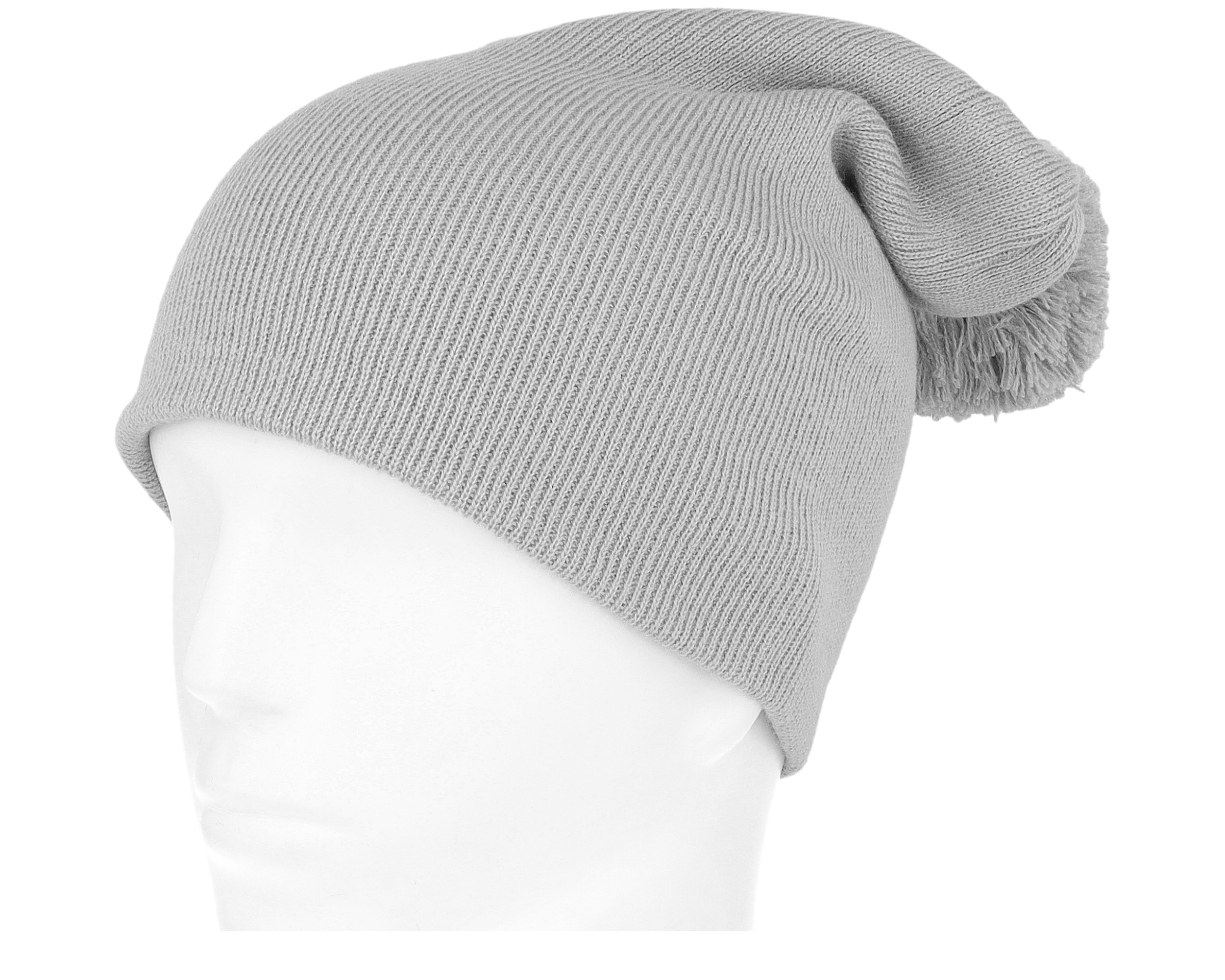 Original Pom Pom Light Grey Beanie Beanie Basic beanies Hatstore.co.uk