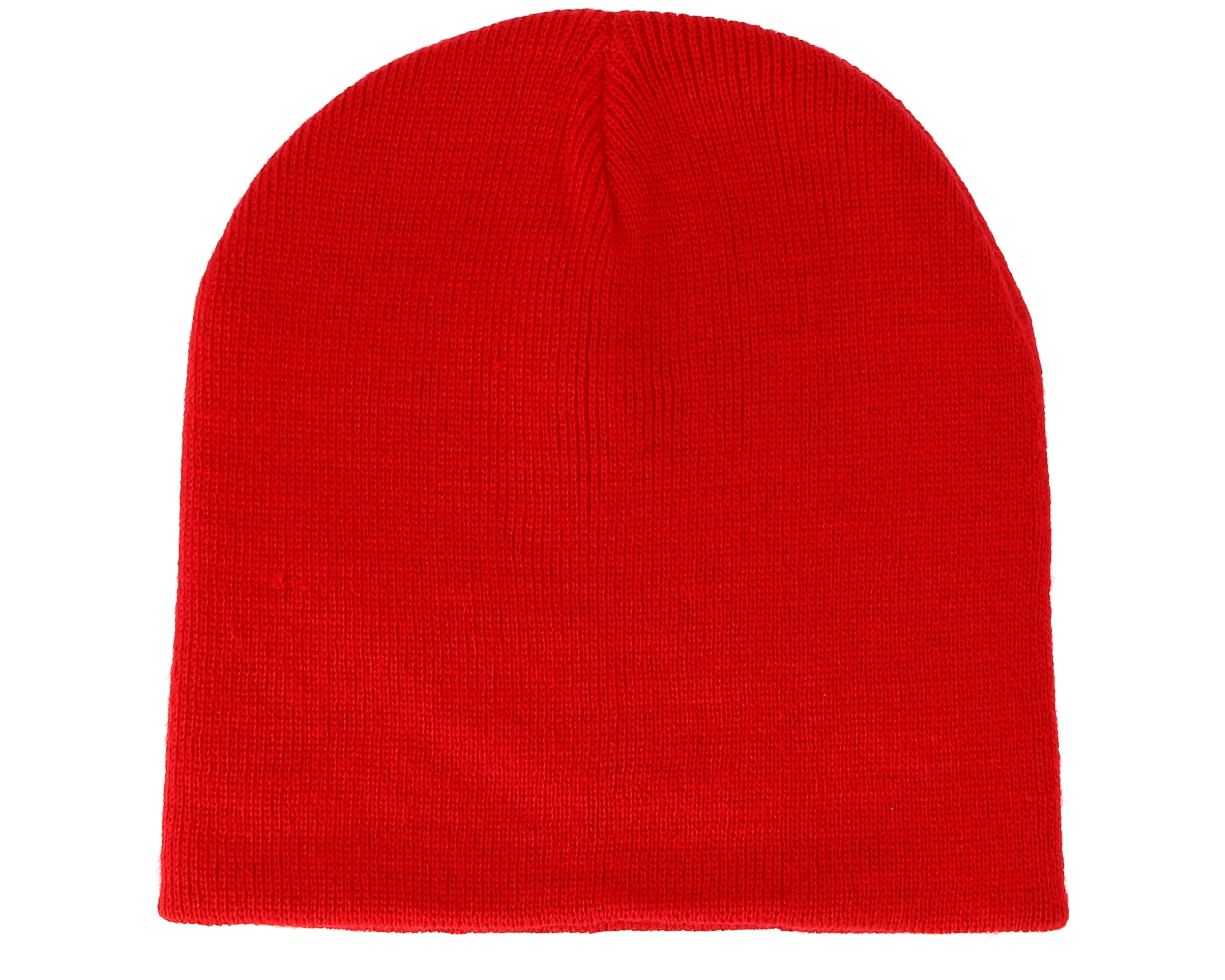 Knitted Short Classic Red Beanie Beanie Basic beanies Hatstore.co.uk