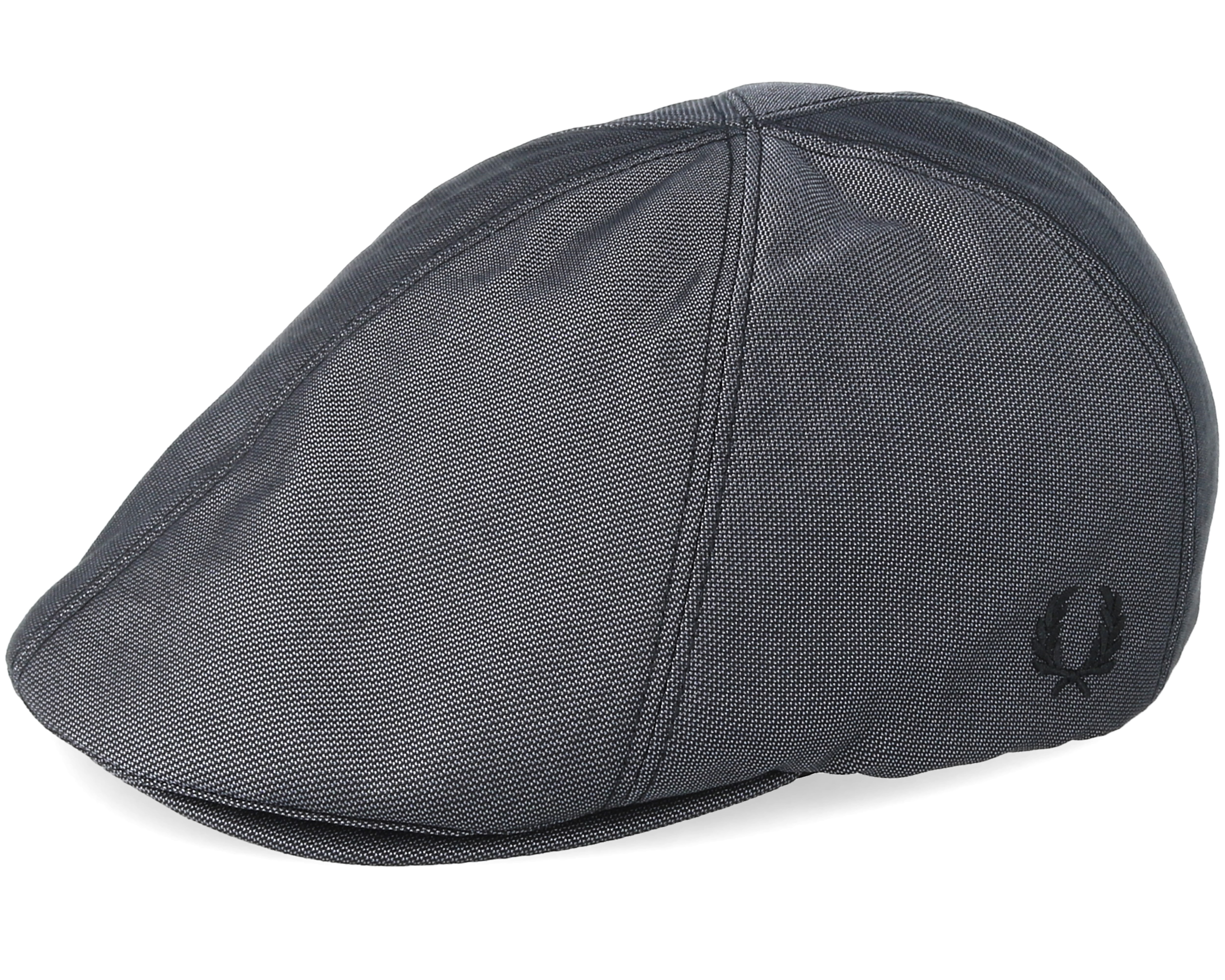 Tonal Dobby Charcoal Flat Cap Fred Perry caps