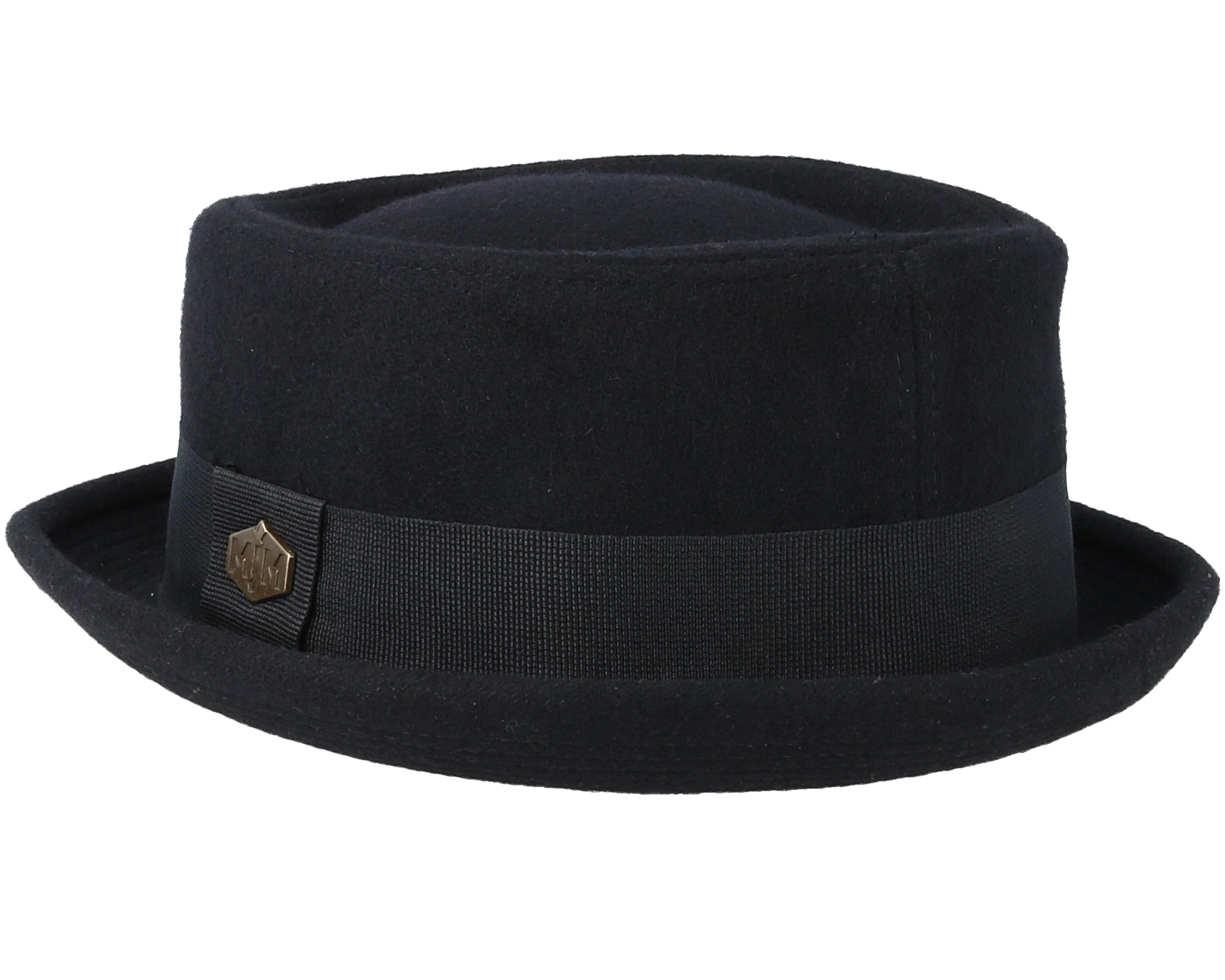 Popeye 2 Wool Mix Black Pork Pie - MJM Hats hats | Hatstore.ie