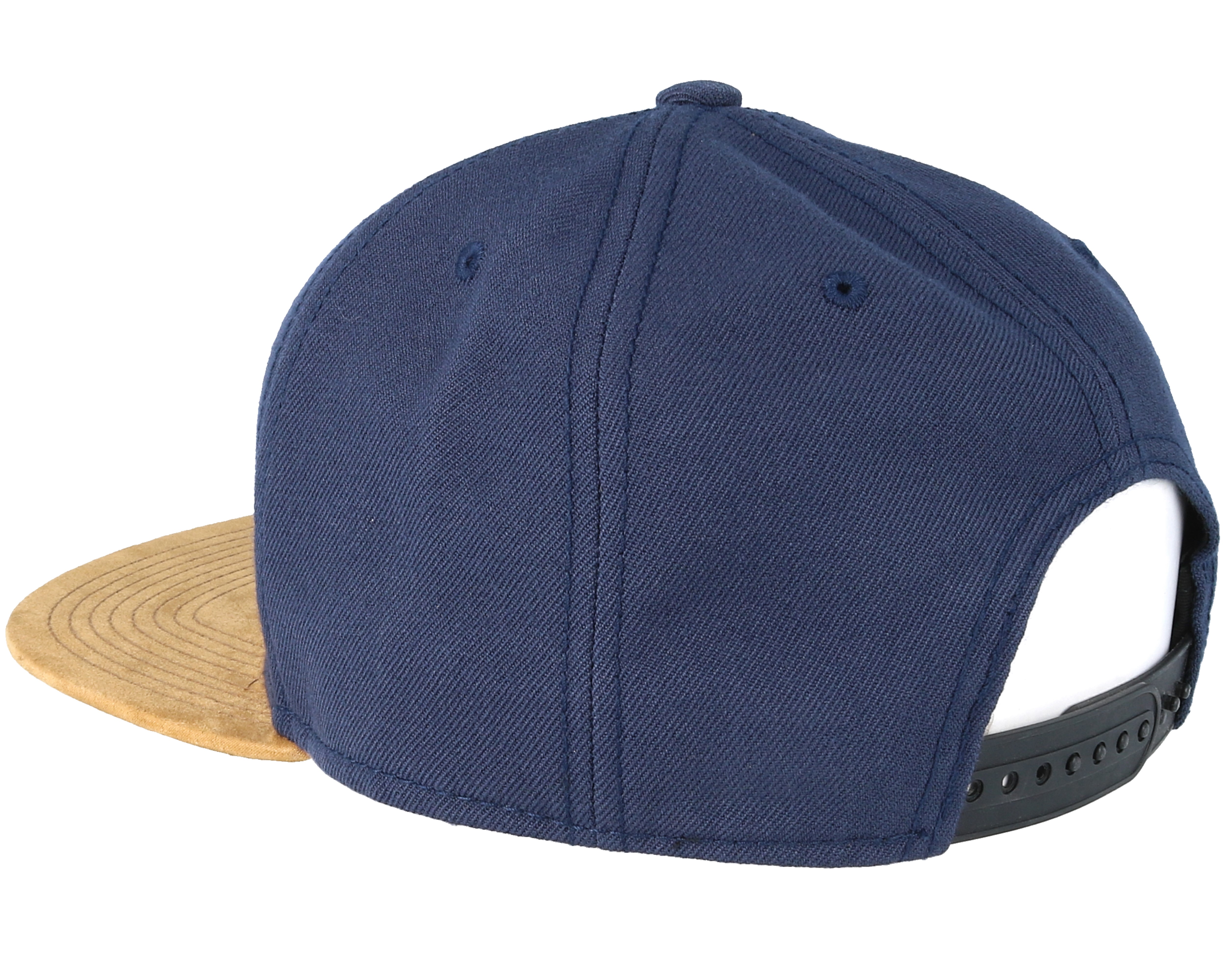 Blank Suede Navy Snapback Equip caps