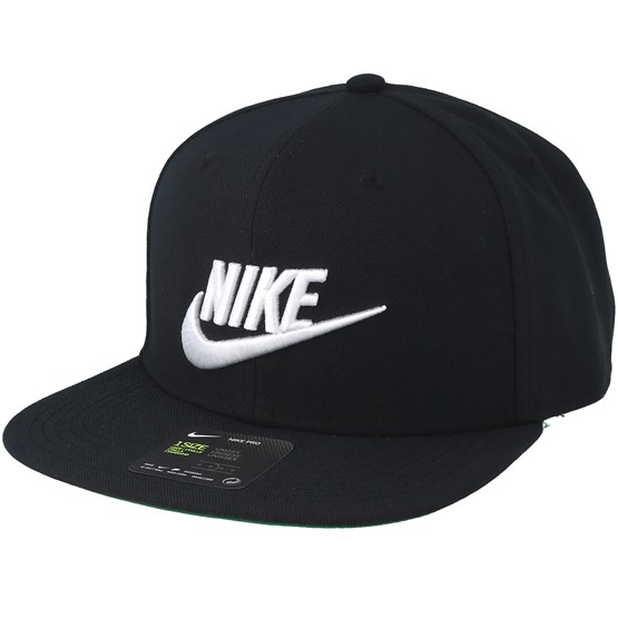 Mens Futura Pro Black Snapback - Nike caps - Hatstore.ae
