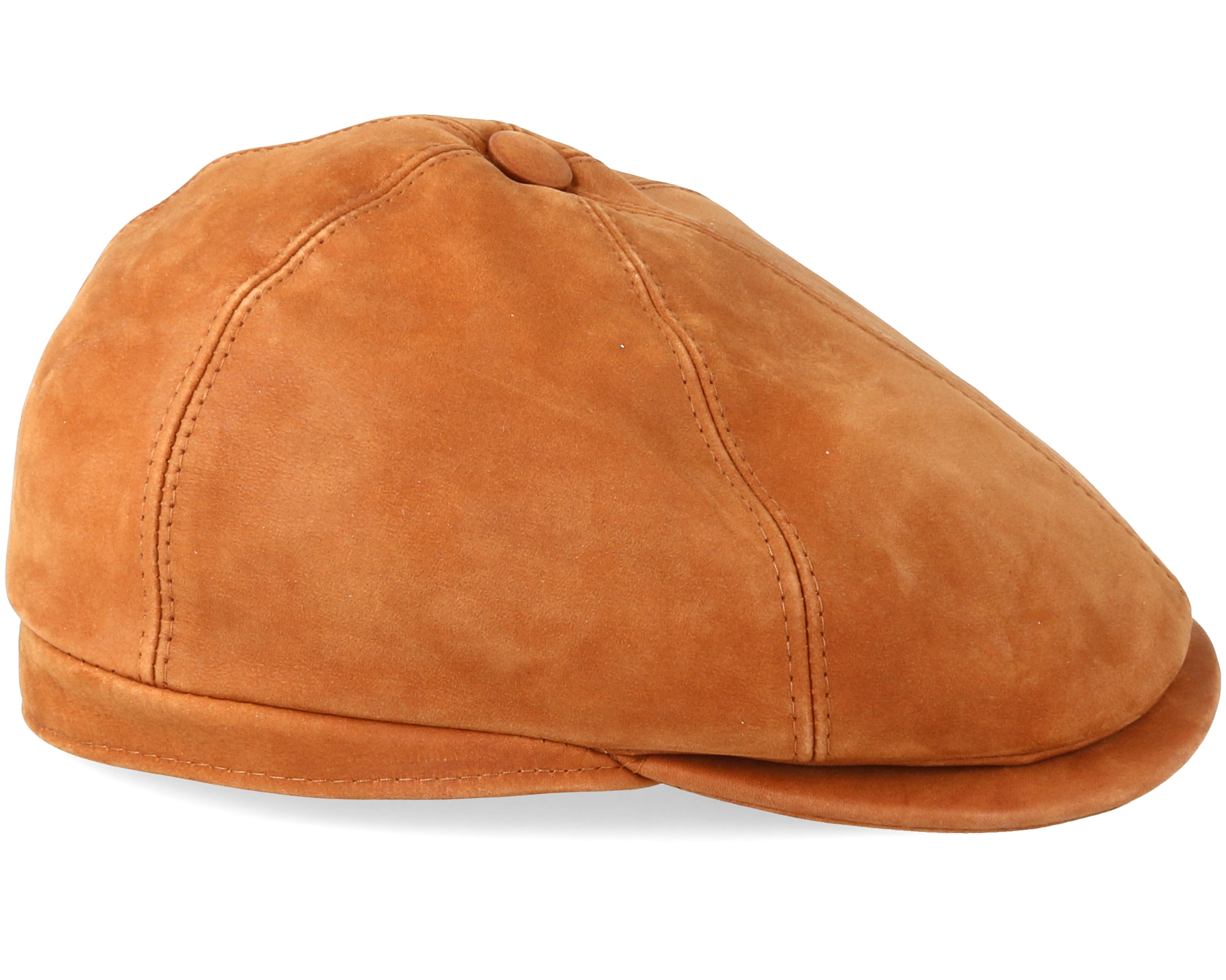 Leather Light Brown Flat Cap City Sport Flat caps Hatstore.es