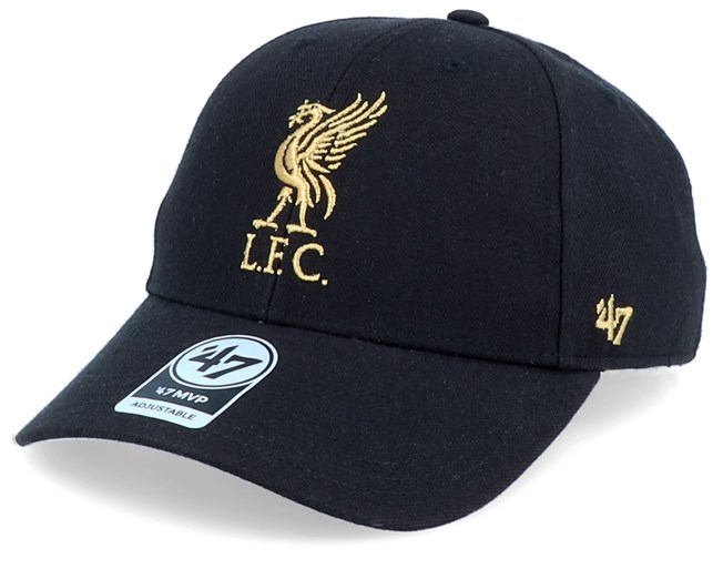 liverpool black and gold baseball cap