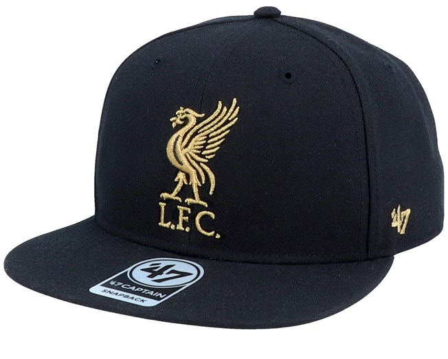 liverpool black and gold baseball cap