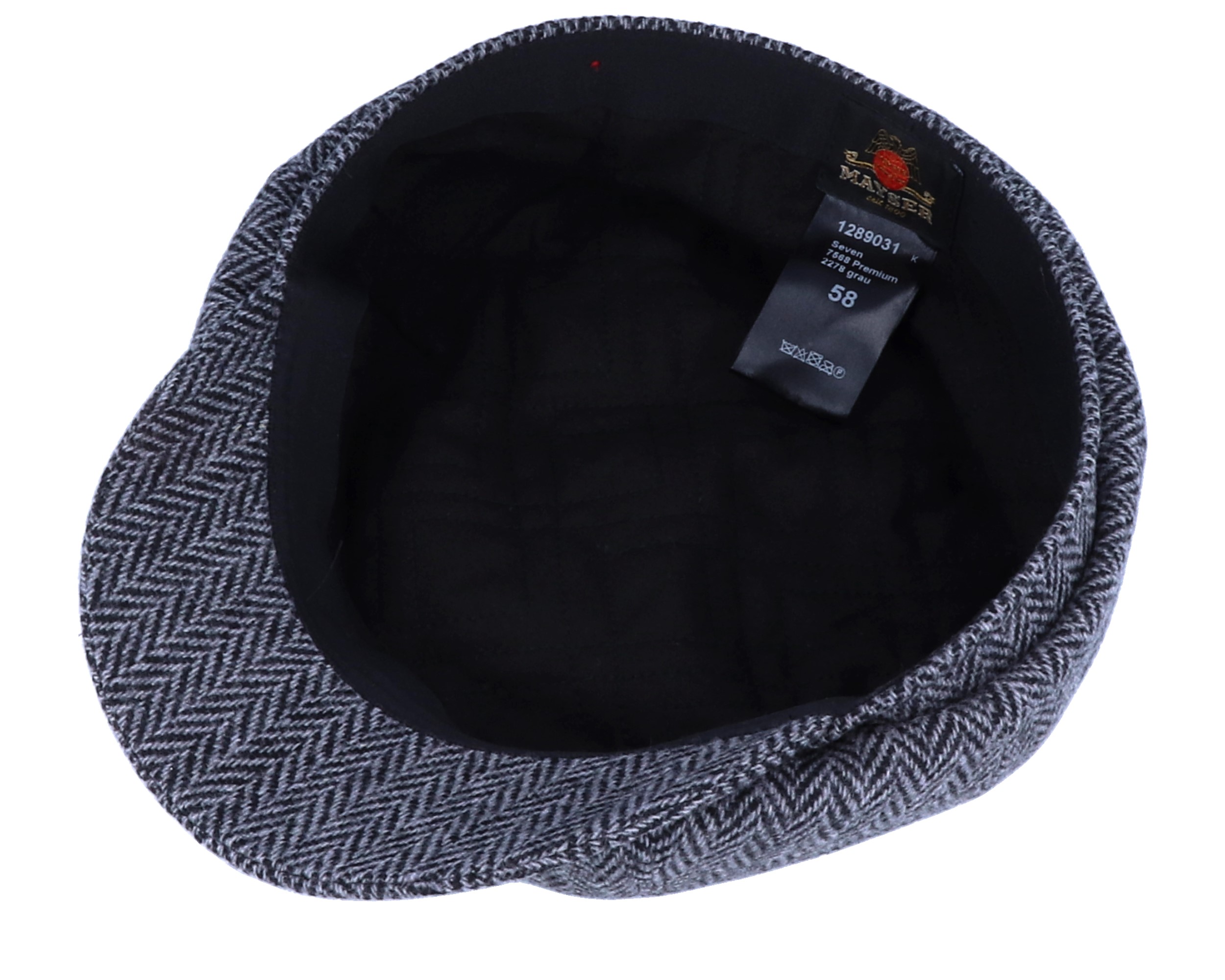 Seven Premium Grey Flat Cap Mayser caps Hatstore.co.uk