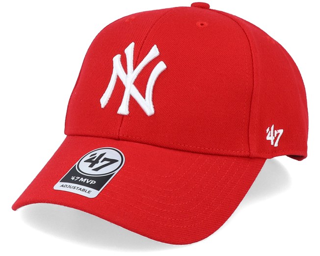 New York Yankees Mvp Red/White Adjustable - 47 Brand caps ...