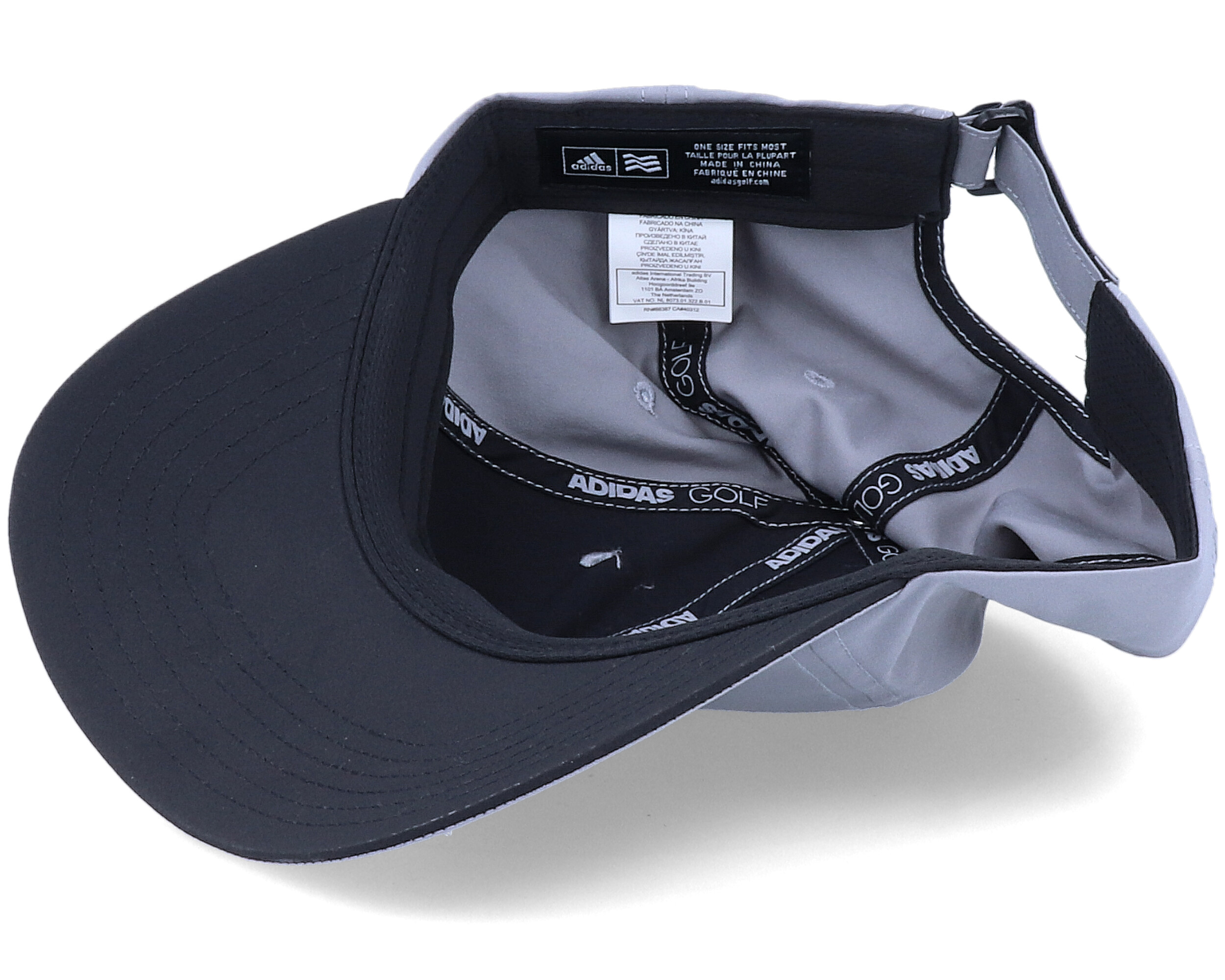 Golf Cap Mens Grey/Black Adjustable Adidas caps