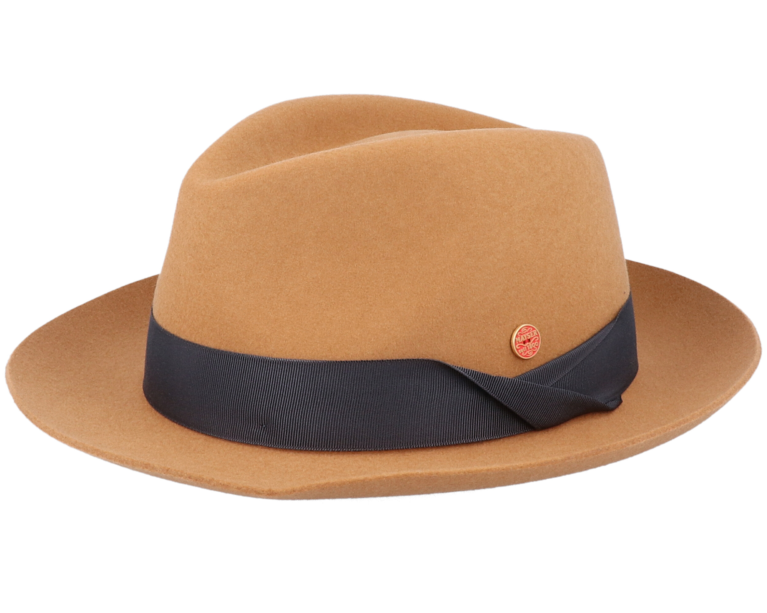 Samuel Wool Cognac Brown Fedora Mayser hats Hatstore.co.nz