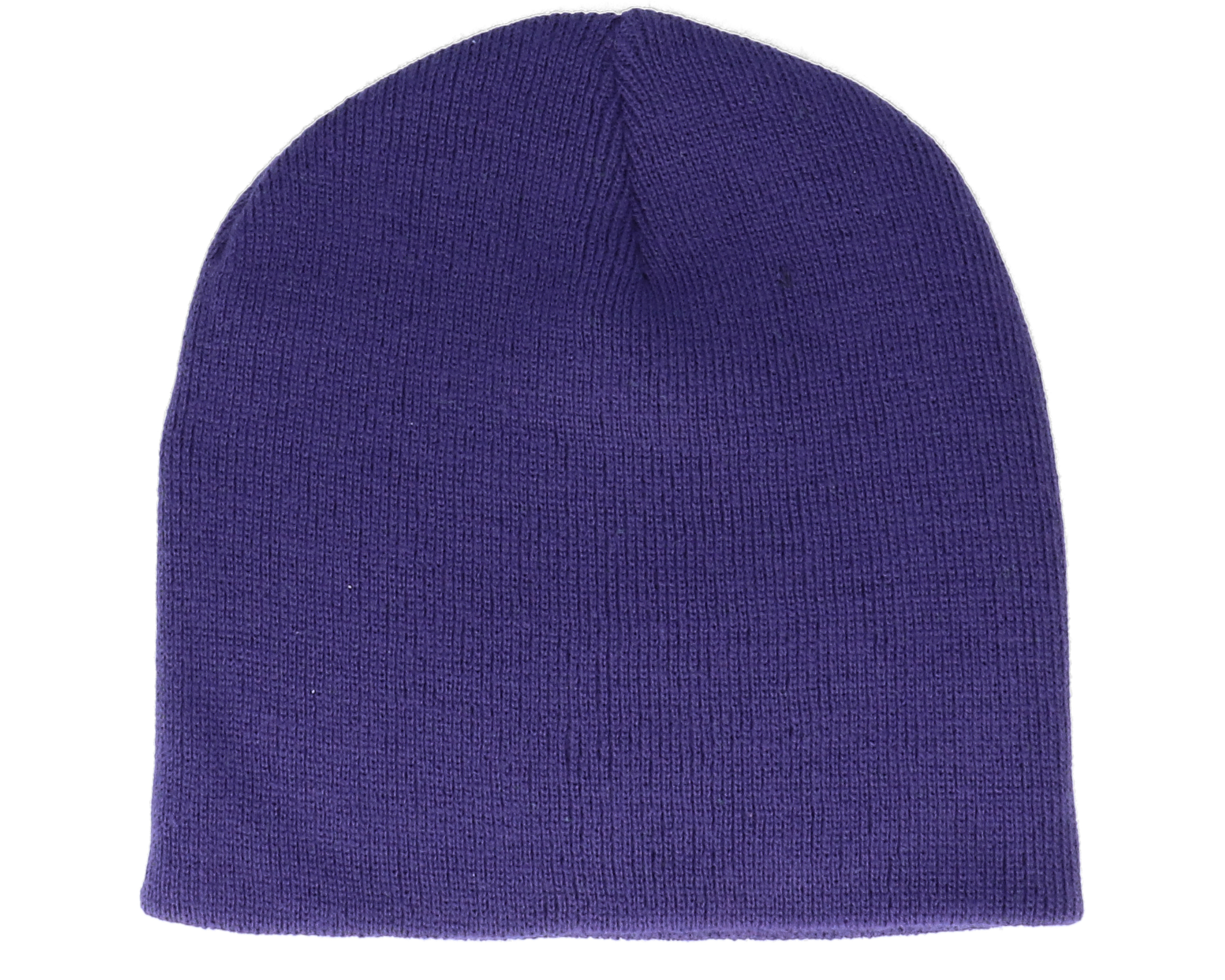 Knitted Purple Traditional Beanie - Beanie Basic beanies ...