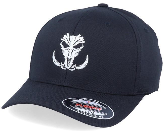 Boar Skull Black Flexfit - Hunter caps 