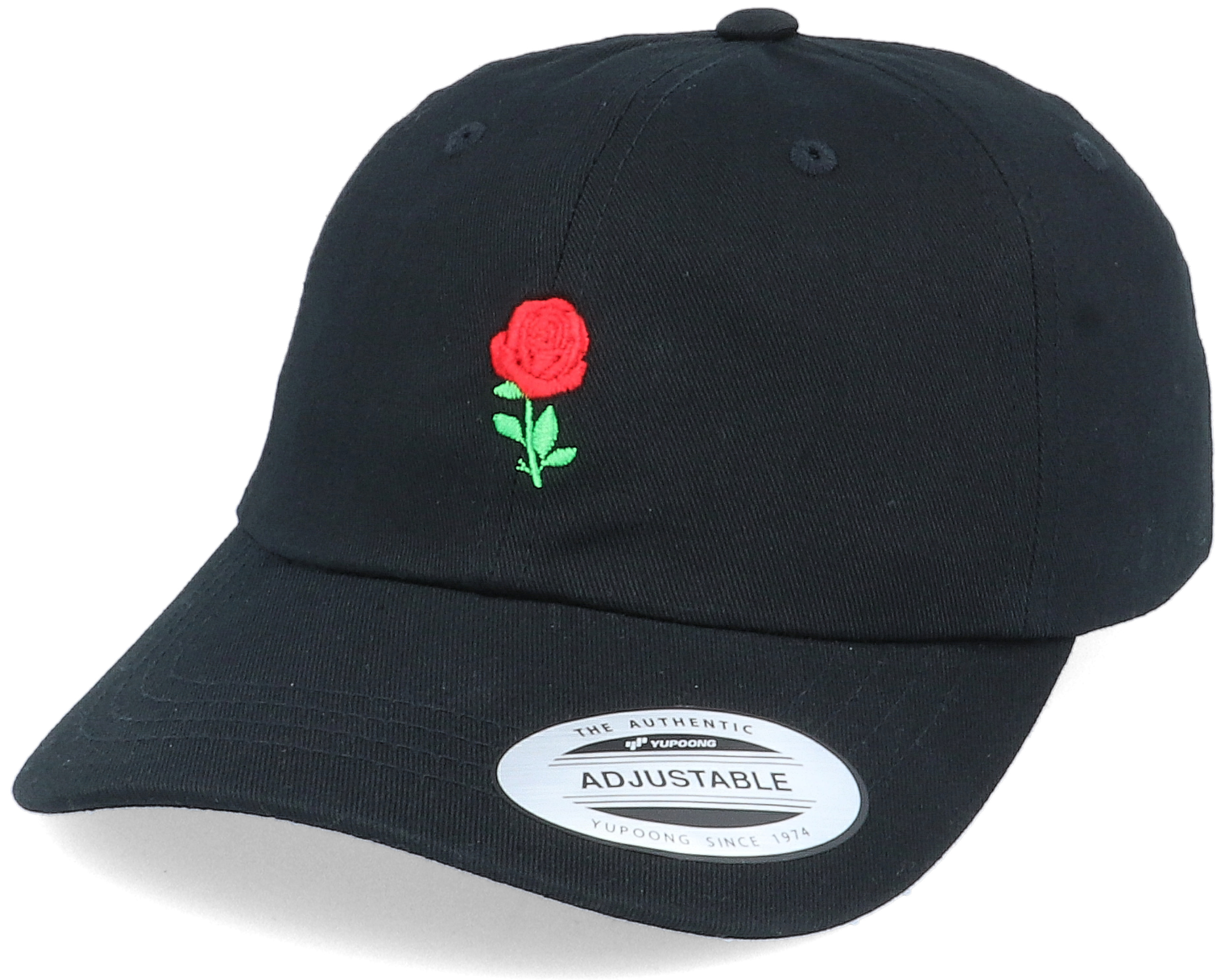 Black cap with rose clearance